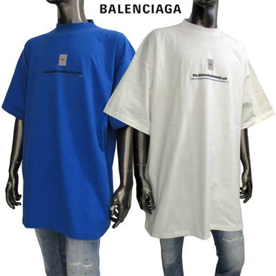 バレンシアガ BALENCIAGA メンズ トップス Tシャツ 半袖 ロゴ 2color