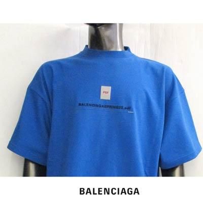 バレンシアガ BALENCIAGA メンズ トップス Tシャツ 半袖 ロゴ 2color