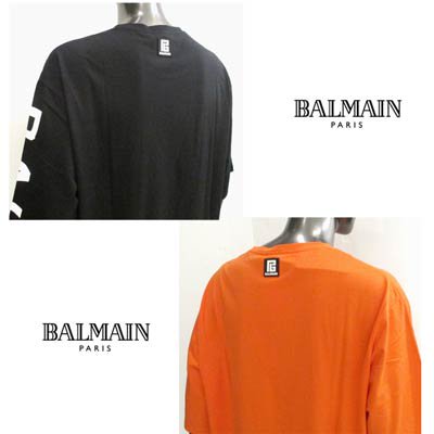 バルマン BALMAIN メンズ トップス Tシャツ 半袖 カットソー ロゴ ...