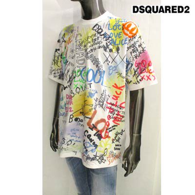 ディースクエアード DSQUARED2 メンズ トップス Tシャツ 半袖 ロゴ ...