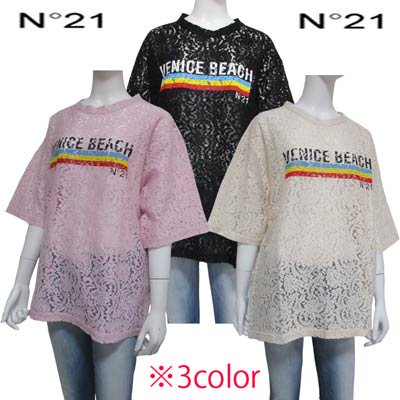 ヌメロヴェントゥーノ N°21 レディース Tシャツ 半袖 ロゴ 3color