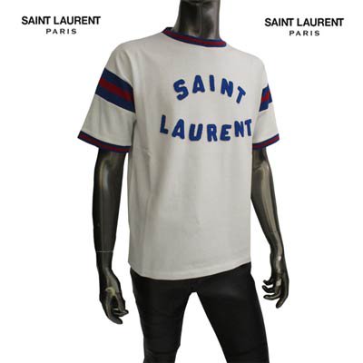 国内正規 Saint Laurent サンローランパリ Vネック Tシャツ316158Y2ABO ...