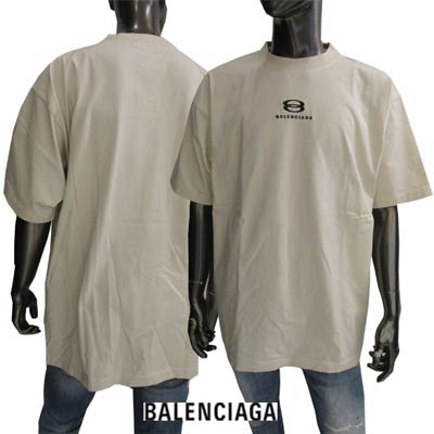 バレンシアガ BALENCIAGA メンズ トップス Tシャツ 半袖 ロゴ ユニ