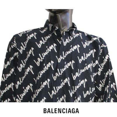 バレンシアガ BALENCIAGA メンズ トップス シャツ 長袖 ロゴ ユニ