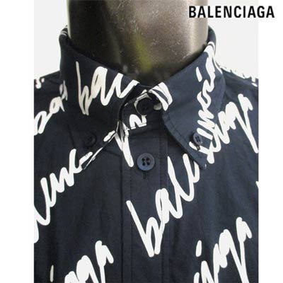 バレンシアガ BALENCIAGA メンズ トップス シャツ 長袖 ロゴ ユニ