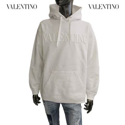 ヴァレンティノ VALENTINO メンズ トップス パーカー フーディ ロゴ ...