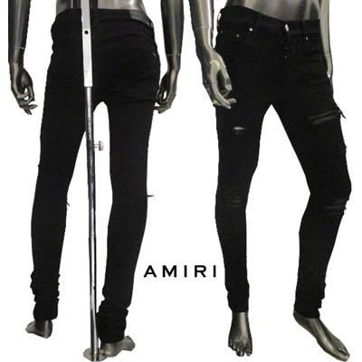 アミリ H494 AMIRI  レザーパネル スキニーパンツ/ ボトムス メンズAMIRI