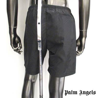 パームエンジェルス PALM ANGELS メンズ ボトムス パンツ 水着スイムウエア フロントPALM ANGELSカーブロゴスイムパンツ