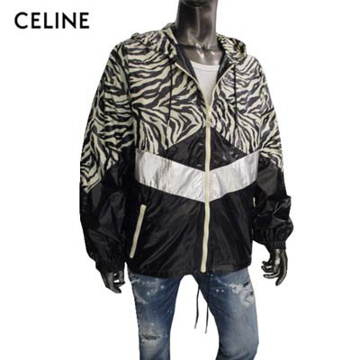 セリーヌ CELINE メンズ アウター ジャケット ロゴ ゼブラ模様