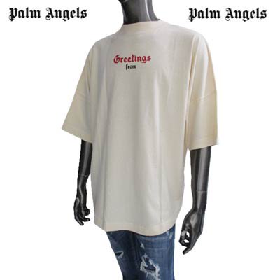 パームエンジェルス PALM ANGELS メンズ トップス Tシャツ カットソー 半袖 ロゴ ユニセックス可 フロントロゴ Tシャツ