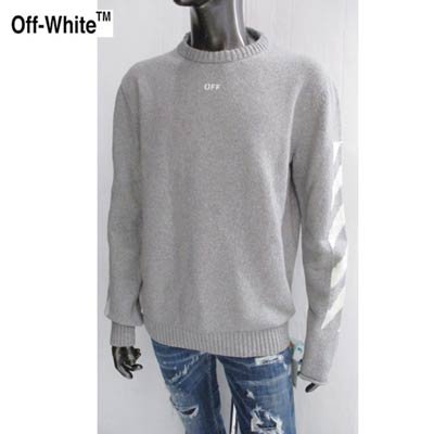 オフホワイト OFF-WHITE メンズ トップス ニット セーター ロゴ 2color ...