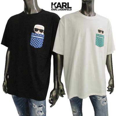 カールラガーフェルド KARL LAGERFELD メンズ Tシャツ 半袖 ユニ