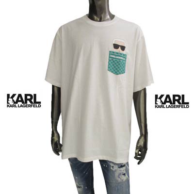 カールラガーフェルド KARL LAGERFELD メンズ Tシャツ 半袖 ユニ