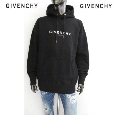 ジバンシー GIVENCHY メンズ トップス パーカー フーディ ユニセックス可 ロゴ フロント/バックGIVENCHYロゴ付きパーカー