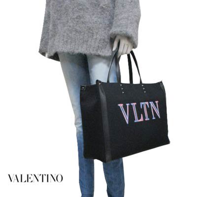 ヴァレンティノ VALENTINO メンズ 鞄 バッグ トートバッグ ユニセックス可 ネオンVALENTINO GAロゴ・トートバッグ