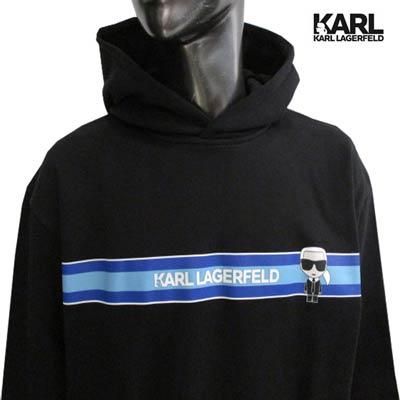 KARL LAGERFELDパーカー KARL LAGERFELD PARIS カールラガーフェルド パリ パープル ロゴ