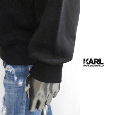KARL LAGERFELDパーカー KARL LAGERFELD PARIS カールラガーフェルド パリ パープル ロゴ