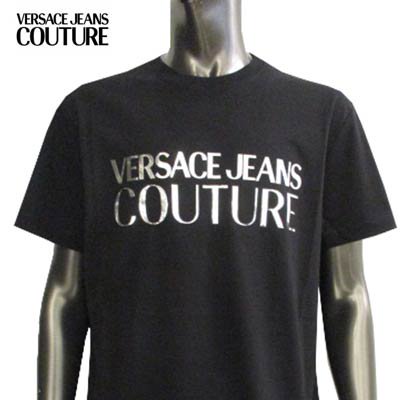 ヴェルサーチジーンズクチュール VERSACE JEANS COUTURE メンズ トップス Tシャツ 半袖 2color ロゴTシャツ