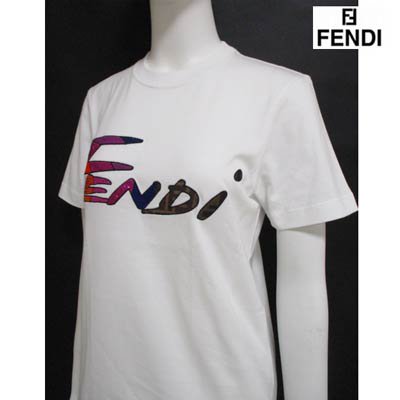 フェンディ FENDI レディース トップス Tシャツ カットソー 半袖 ロゴ