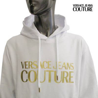 ヴェルサーチジーンズクチュール VERSACE JEANS COUTURE メンズ トップス パーカー フーディ2colorロゴ入りパーカー