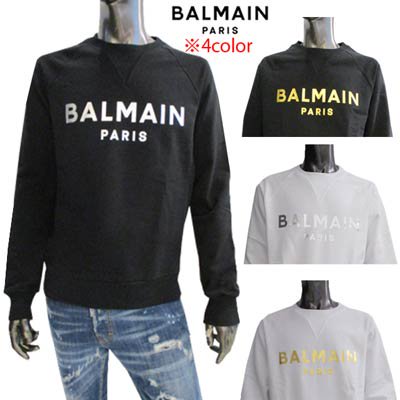 バルマン BALMAIN メンズ トップス スウェット トレーナー ロゴ 2color