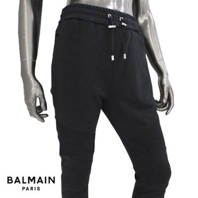 バルマン BALMAIN メンズ ボトムス パンツ スウェットパンツ ロゴ BALMAINロゴ・留め具部分Bロゴ刻印入りスウェットパンツ