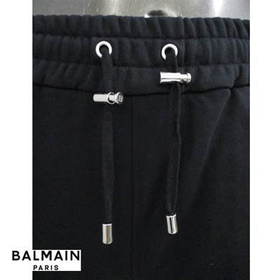 バルマン BALMAIN メンズ ボトムス パンツ スウェットパンツ ロゴ BALMAINロゴ・留め具部分Bロゴ刻印入りスウェットパンツ