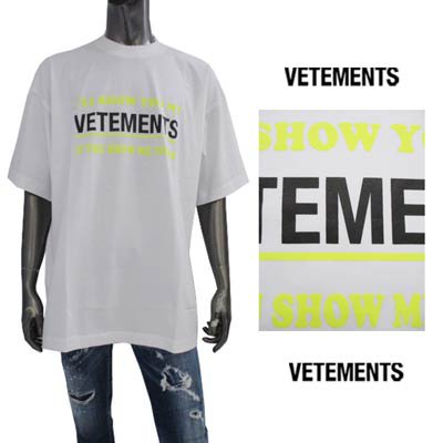 ヴェトモン  UA53TR230W ロゴデザインTシャツ メンズ XL