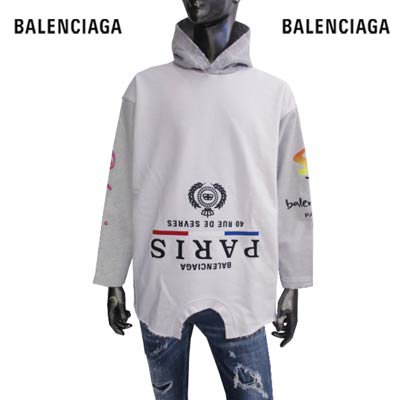 バレンシアガ BALENCIAGA メンズ プルオーバーパーカー フーディー