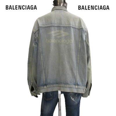バレンシアガ BALENCIAGA メンズ アウター デニム ジャケット ロゴ BALENCIAGAロゴ・日本製デニムジャケット
