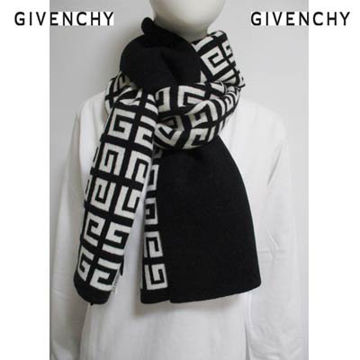 ジバンシー GIVENCHY メンズ 小物 マフラー ストール ロゴ ユニセックス可GIVENCHYロゴ 4Gロゴ ウール/カシミヤマフラー