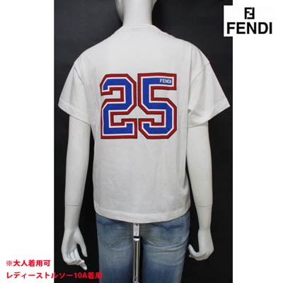 フェンディFENDIキッズ 子供服 トップス Tシャツ 半袖 ※大人(レディース)着用可 ロゴ FF柄バスケットベアープリントTシャツ