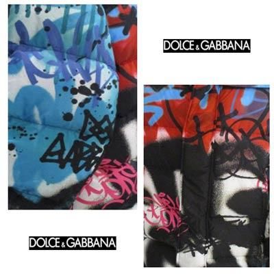 DOLCE & GABBANA ブラック ダウンジャケット クラウン柄 ドルチェ&ガッバーナ メンズ ダウン DOLCE&GABBANA ブランド