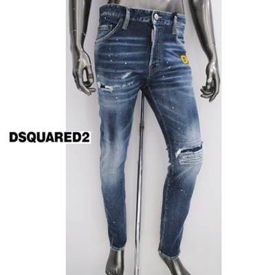 ディースクエアード DSQUARED2 メンズボトムスジーンズ デニムパンツCOOLGUYJEANフロントD2ペンキ/ダメージ加工入りデニム