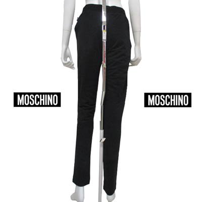 モスキーノ MOSCHINO レディース ボトムス スウェットパンツ ロゴ ベアーロゴ・レフトサイドロゴタグ付き裏起毛スウェットパンツ