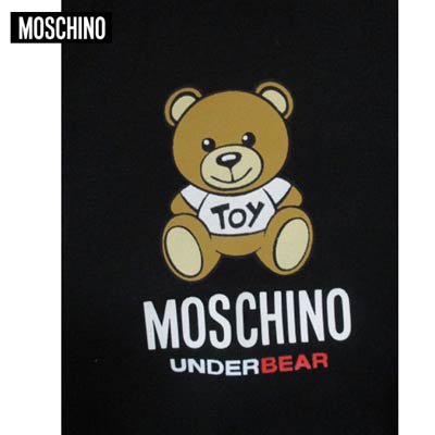 モスキーノ MOSCHINO レディース ボトムス スウェットパンツ ロゴ ベアーロゴ・レフトサイドロゴタグ付き裏起毛スウェットパンツ