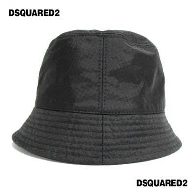 購入先『DSQUARED2』ディースクエアード (M) 迷彩バケットハット - 帽子