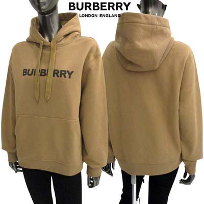 バーバリー BURBERRY レディース トップス パーカー フーディ ロゴ ユニセックス可 BURBERRYロゴ入りプルオーバーパーカー