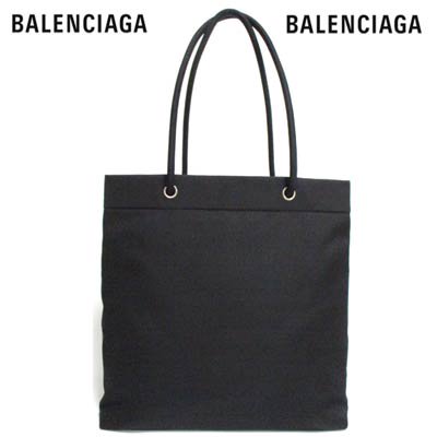 バレンシアガBALENCIAGAレディース 鞄 トートバッグ ロゴ ユニセックス可 BALENCIAGA刺繍ロゴ入りトートバッグ ブラック