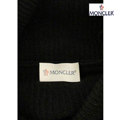 モンクレール MONCLER メンズ トップス ニット パーカー フーディロゴ アーム部分ロゴワッペン金具部分ロゴ刻印 カシミヤ混 ブラック