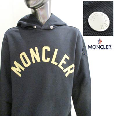 モンクレール MONCLER メンズ トップス パーカー フーディ ロゴ フロントMONCLERロゴ アーム部分ロゴワッペン プルオーバー