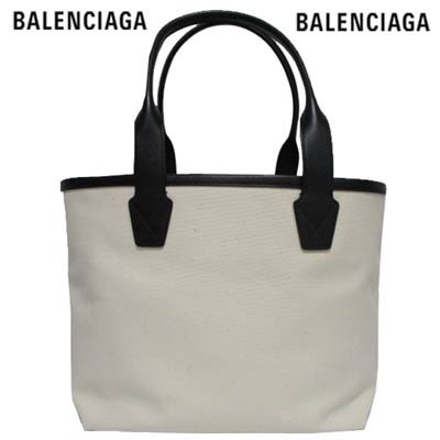 バレンシアガ BALENCIAGA レディース 鞄 トートバッグ ロゴ ユニセックス可BB/BALENCIAGAロゴ入りトートバッグホワイト