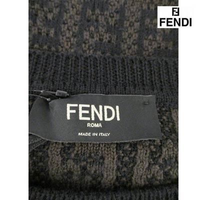 フェンディ FENDI メンズ トップス セーター ニット ロゴ 総柄FFズッカ
