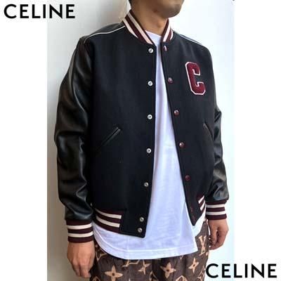 激レアCELINE ネイビースタジャン