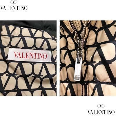 【VALENTINO】大特価！Vロゴ リバーシブル ダウンジャケット VALENTINO Vロゴシグネチャープリントナイロンダウンジャケット