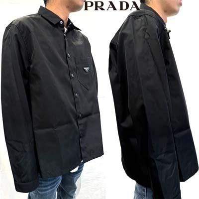 プラダ PRADA メンズ トップス シャツ 長袖 フロント/袖口