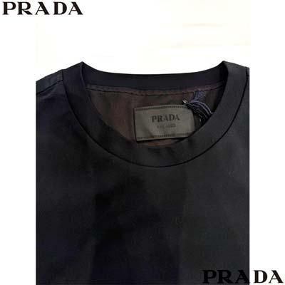 PRADA 半袖トップス プラダ PRADA メンズ トップス Tシャツ 半袖 ロゴT チェスト部分