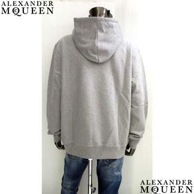 Alexander McQueen ブルゾン グレー ピークショルダー リーフクレープジャケット | ホワイト