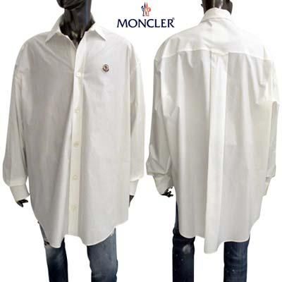 モンクレール MONCLER メンズ トップス シャツ 長袖 チェスト部分ロゴ