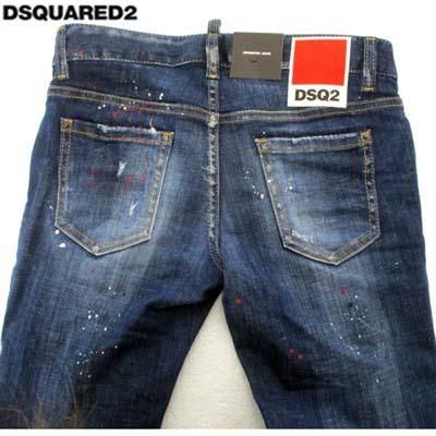 大特価★DSQUARED2 ダメージ スキニー デニム Jennifer DSQUARED 2023 春夏 レディス スキニー デニム ブラック